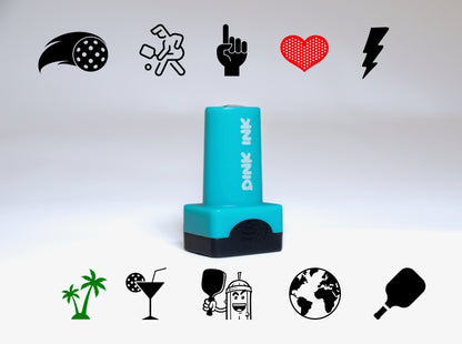 30 Dink Ink pickleball ball stamp designs