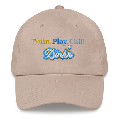 Train. Play. Chill. Dink'r Unisex Hat