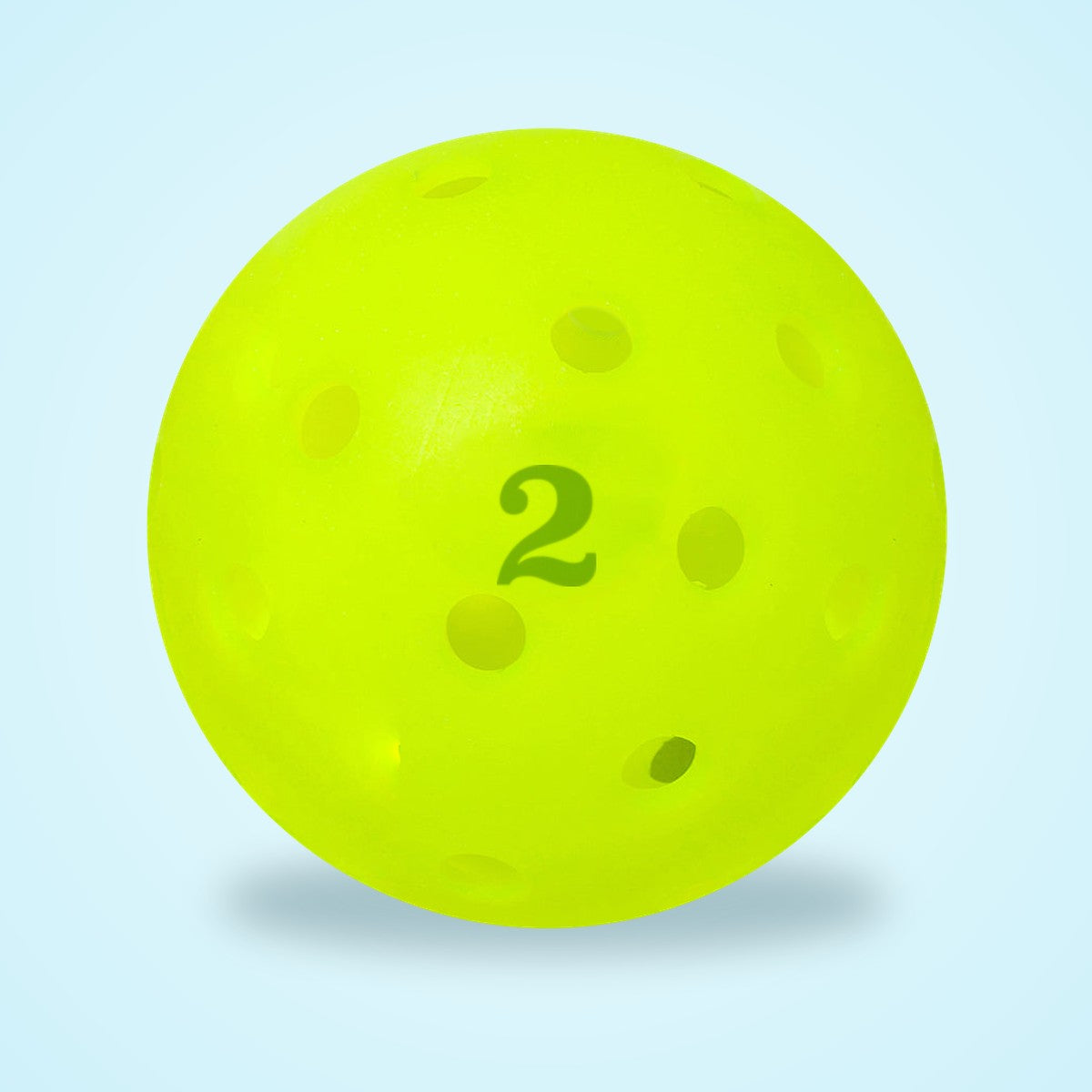 Pickleball stamped 2 with Dink Ink Number Stamper