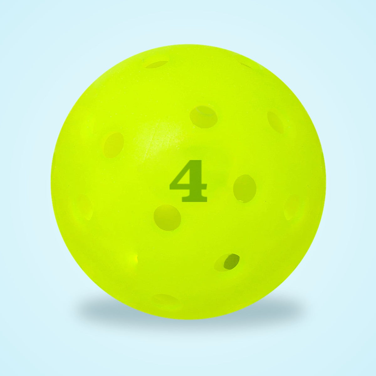 Pickleball stamped 4 with Dink Ink Number Stamper