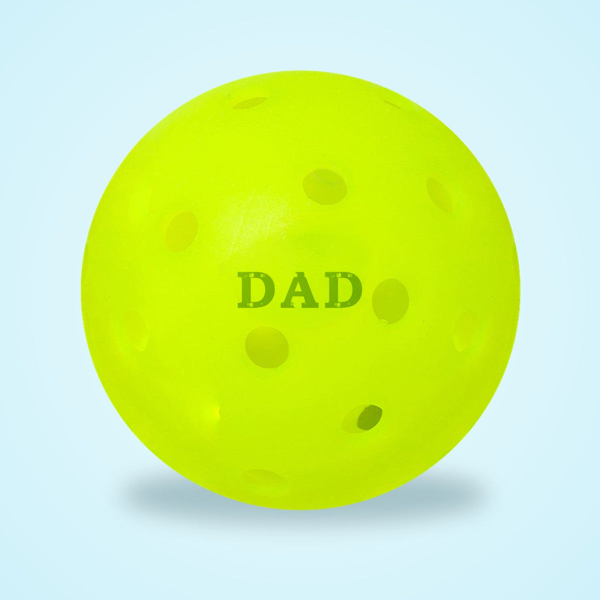 Pickleball stamped DAD with Dink Ink Family & Friends Stamper